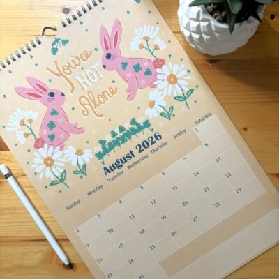 2026-2027 Folk Art: Friends and Florals Wall Calendar